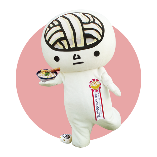 ツルきゃら　うどん脳