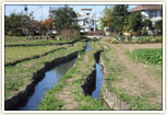 よそう森堀 3つの用水が並行しているよ