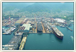 旧海軍工廠造船船渠大屋根【ドローン】