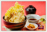 ボリューム満点「キャベツ天丼」