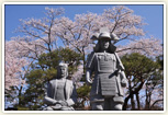 真田信之公・小松姫像(沼田公園)