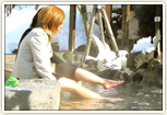 「定山源泉公園」無料足湯